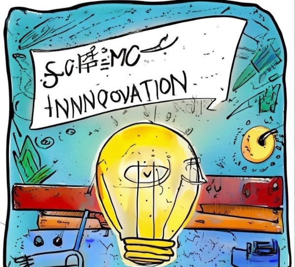 四年级科技与创新手抄报，简单图文，点亮创新火花