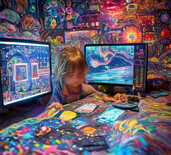 科技赋能创意,一年级小朋友的绘画新世界 科技赋能创意,一年级小朋友的绘画新世界