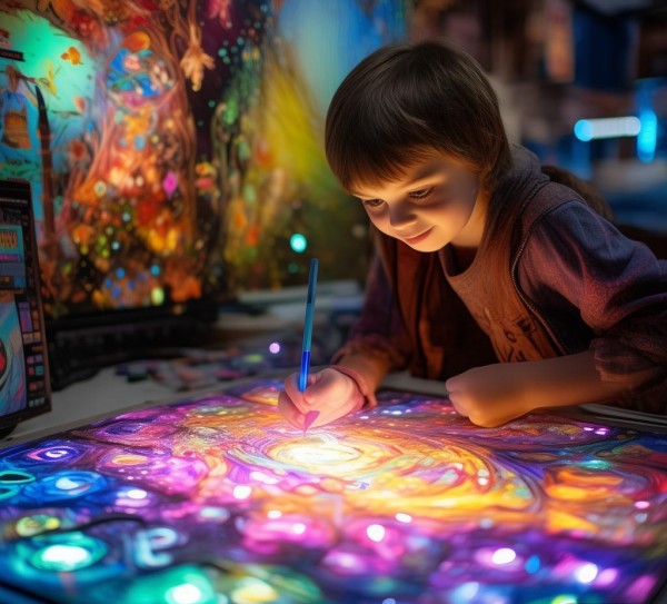 科技点亮童画,四年级的科技创新绘画实践之旅 科技点亮童画,四年级的科技创新绘画实践之旅