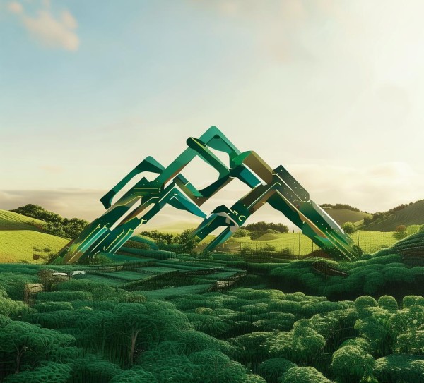 山西盘秀山农业科技开发有限公司logo设计解析,科技与农业的视觉融合 山西盘秀山农业科技开发有限公司logo设计解析,科技与农业的视觉融合